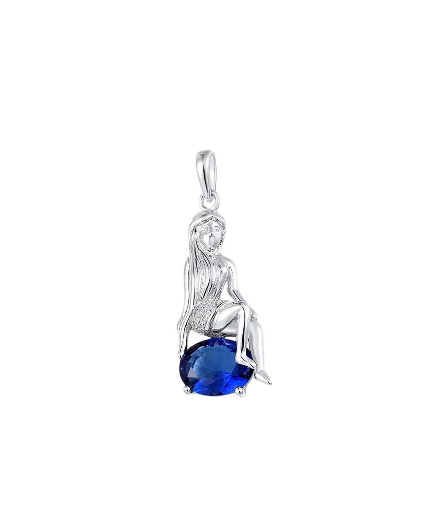 Sterling Silver pendant with zirconium "Virgo "