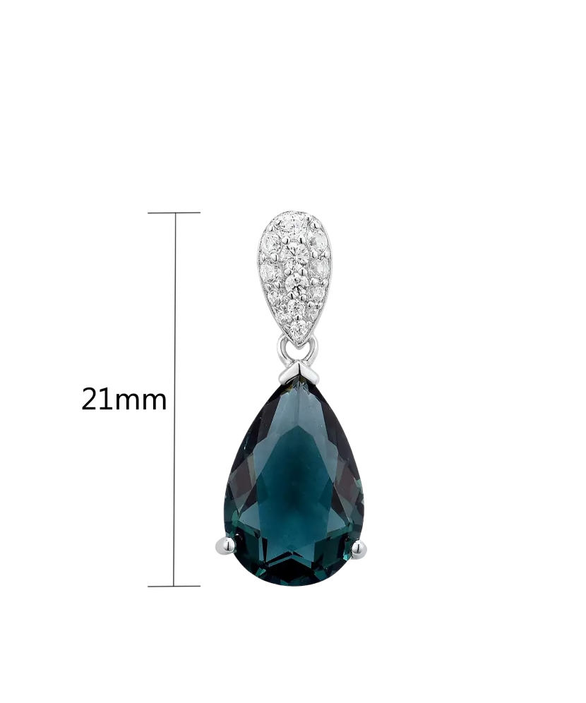 Sterling Silver pendant with zircons