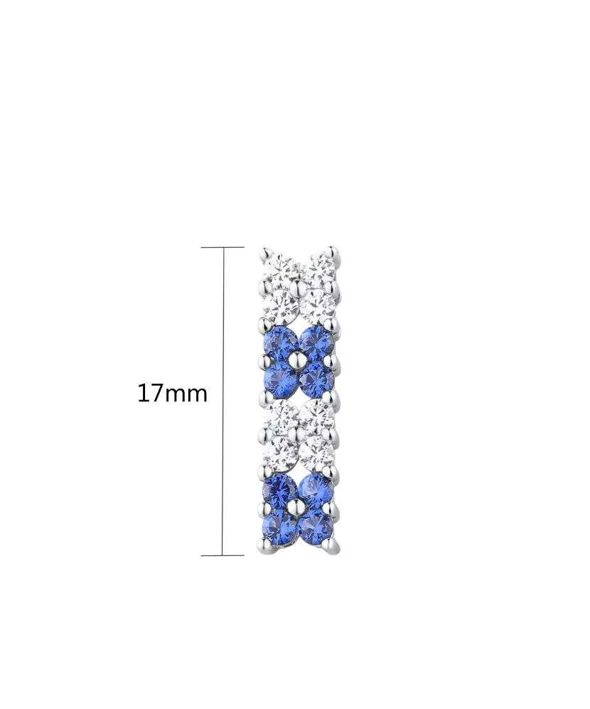 Sterling Silver pendant with zircons