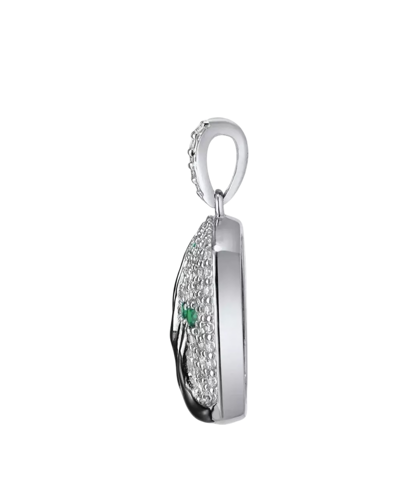 Sterling Silver pendant with spinels and zircons