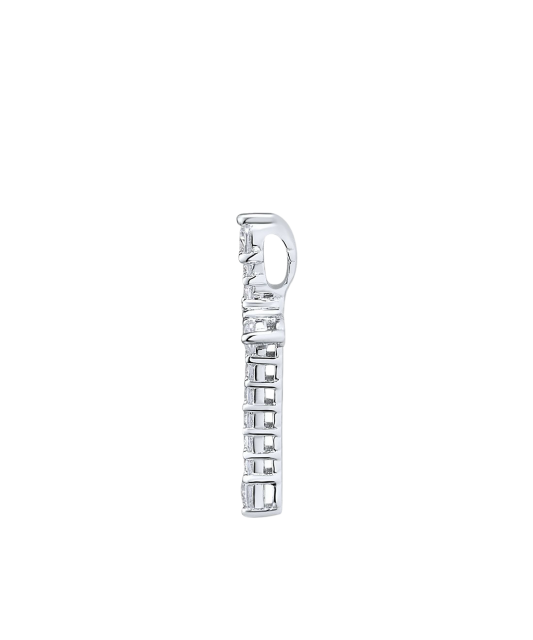 Sterling Silver pendant with zircons "Cross"