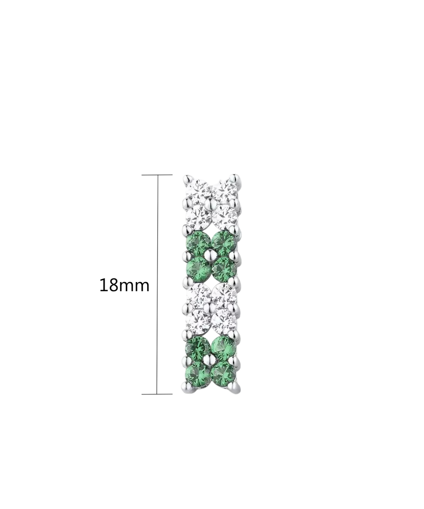 Sterling Silver pendant with spinels and zircons