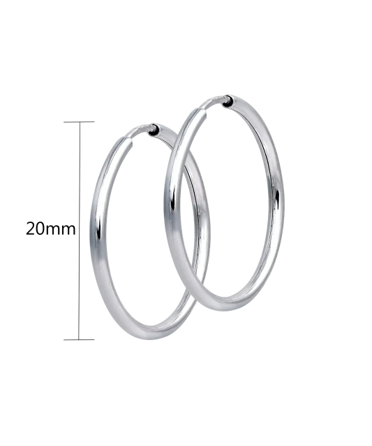 Серьги из серебра конго 20mm