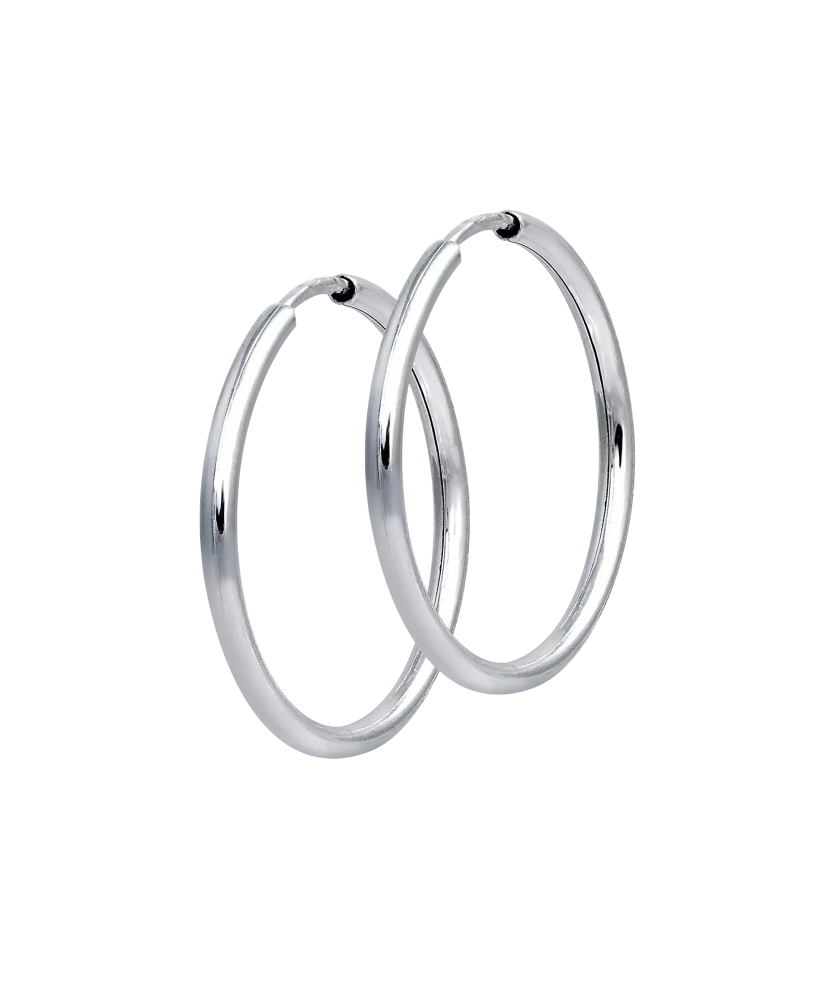 Sterling silver hoop earrings 25mm Sterling silver hoop earrings 25mm