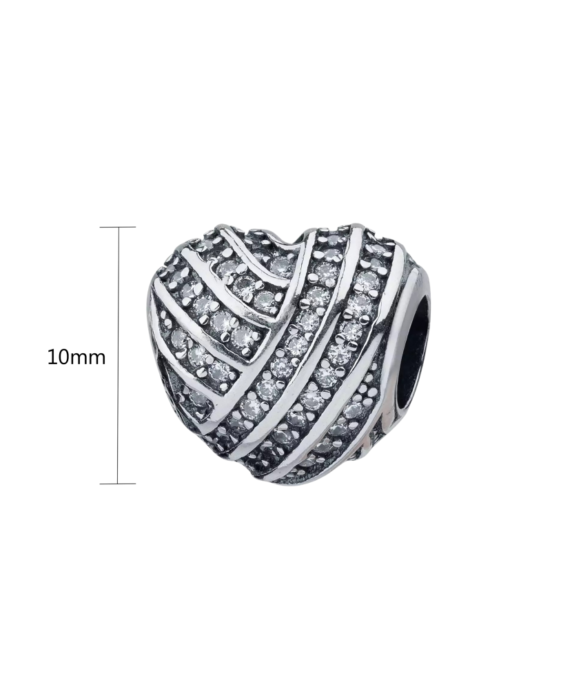 Universalus sterling silver pendant with zircons