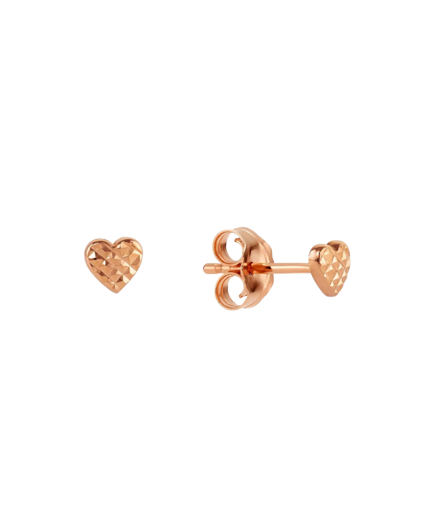Gold earrings "hearts"
