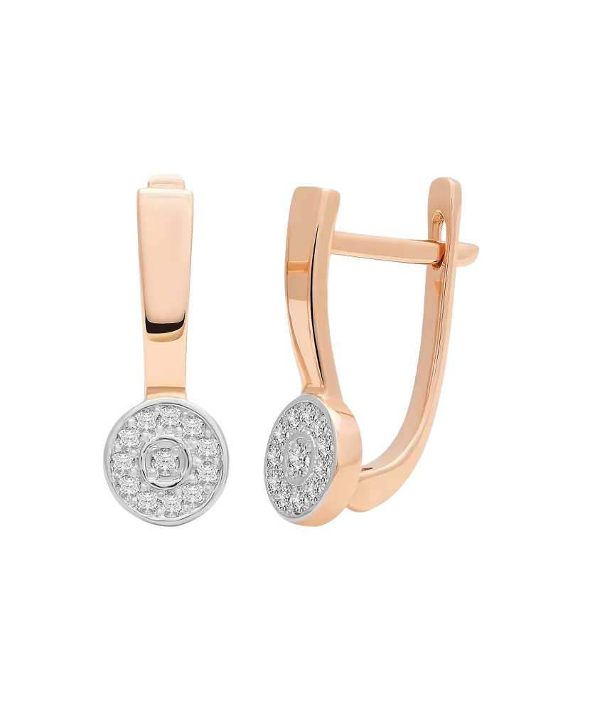 Серьги из золота с бриллиантами