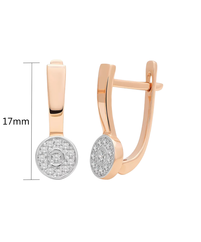 Серьги из золота с бриллиантами