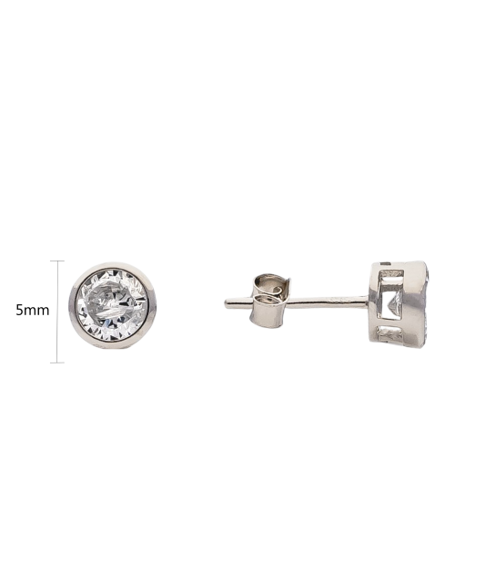 Sterling silver earrings with zirconium