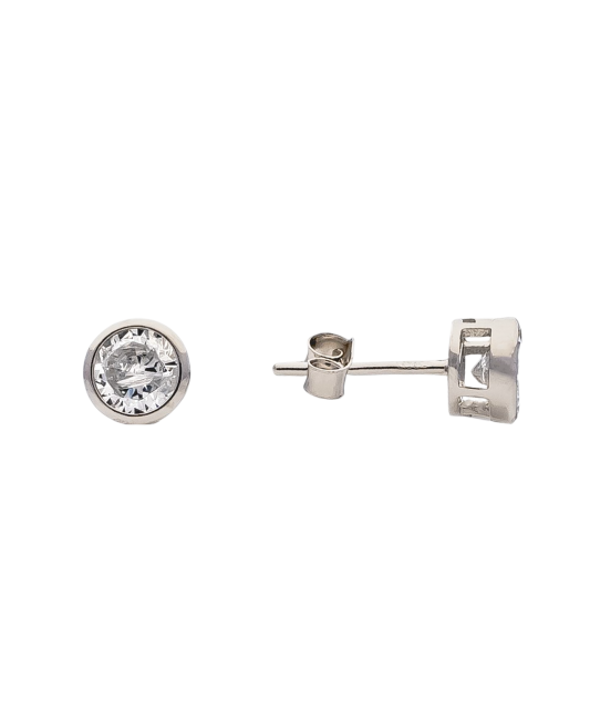 Sterling silver earrings with zirconium