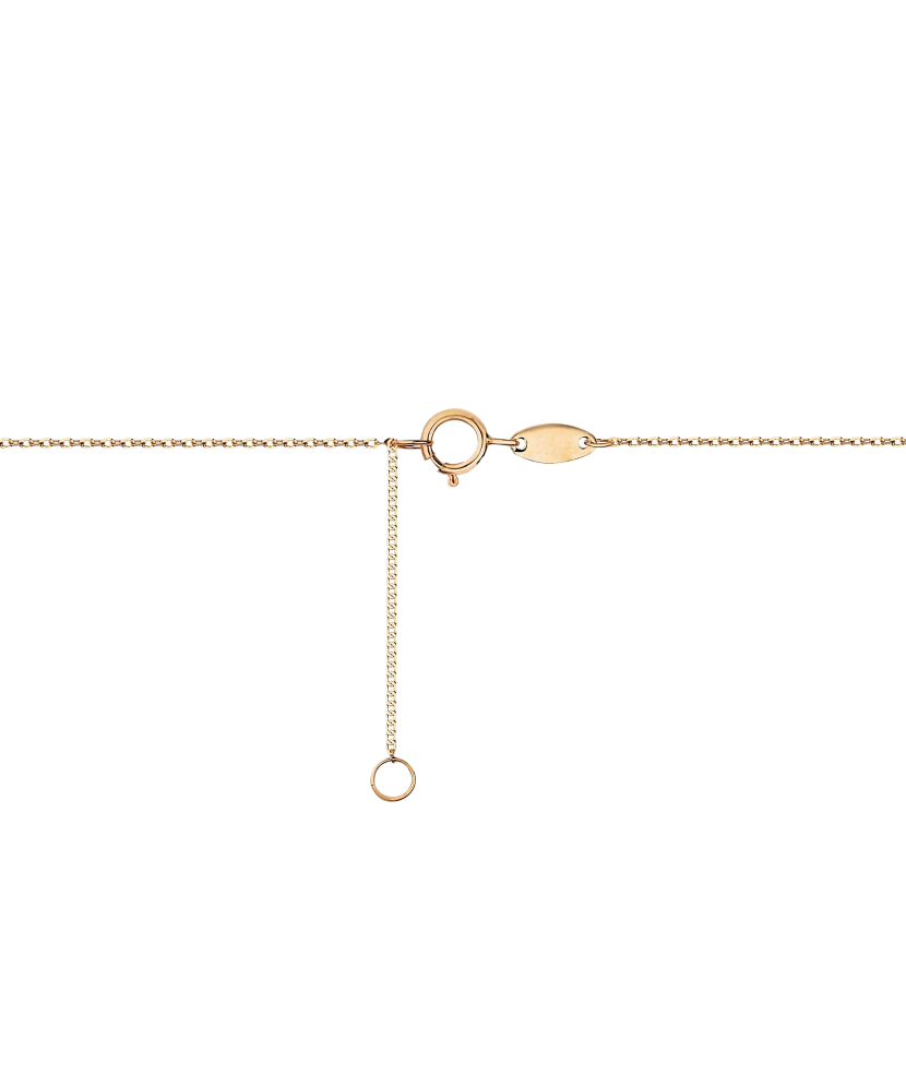 Золотая цепочка с подвеской из циркона "Сердце"