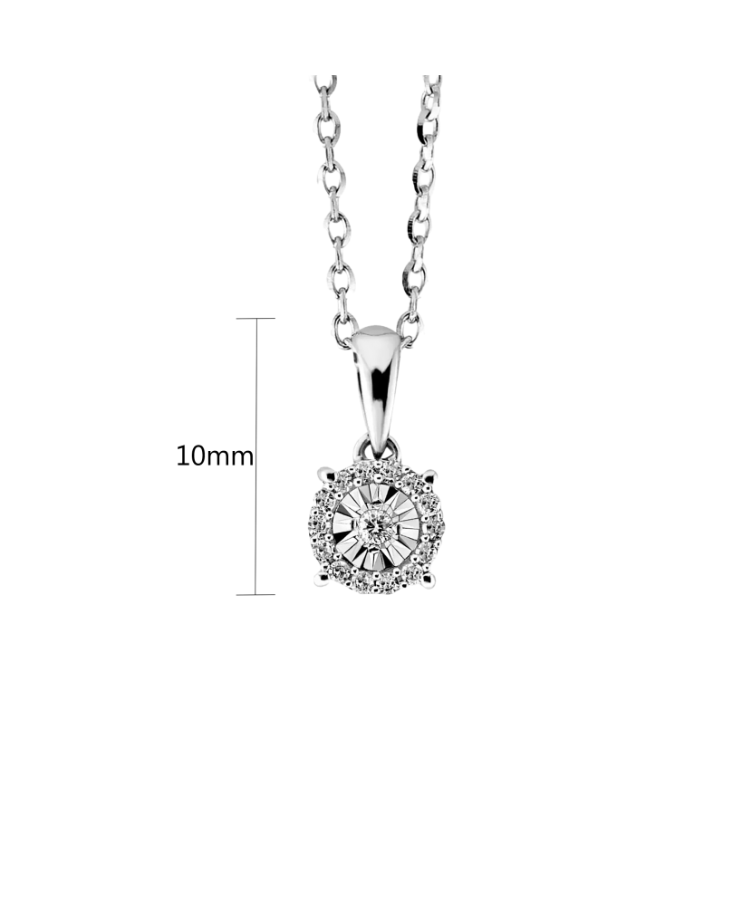 White Gold pendant with diamonds