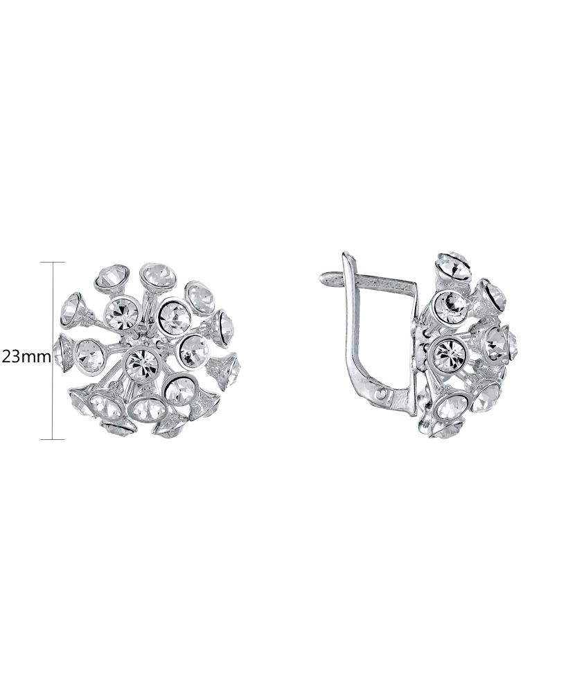 Sterling silver earrings with zircons