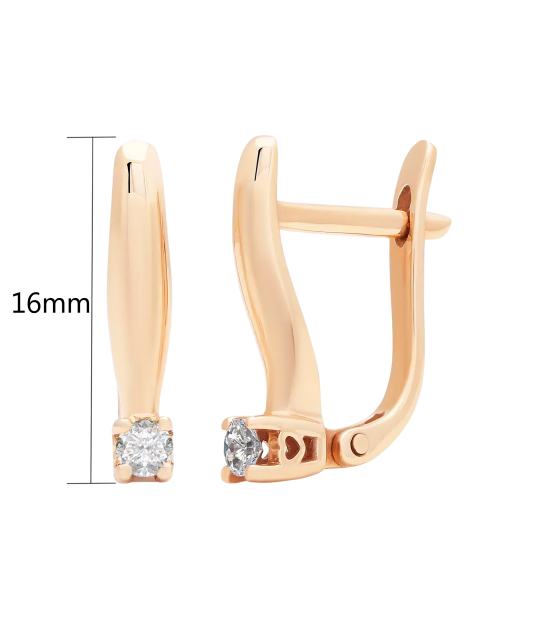 Серьги из золота с бриллиантами