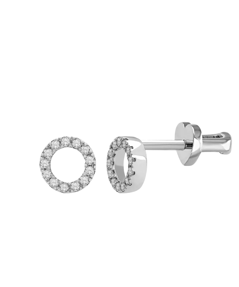 Серьги из белого золота с бриллиантами Серьги из белого золота с бриллиантами