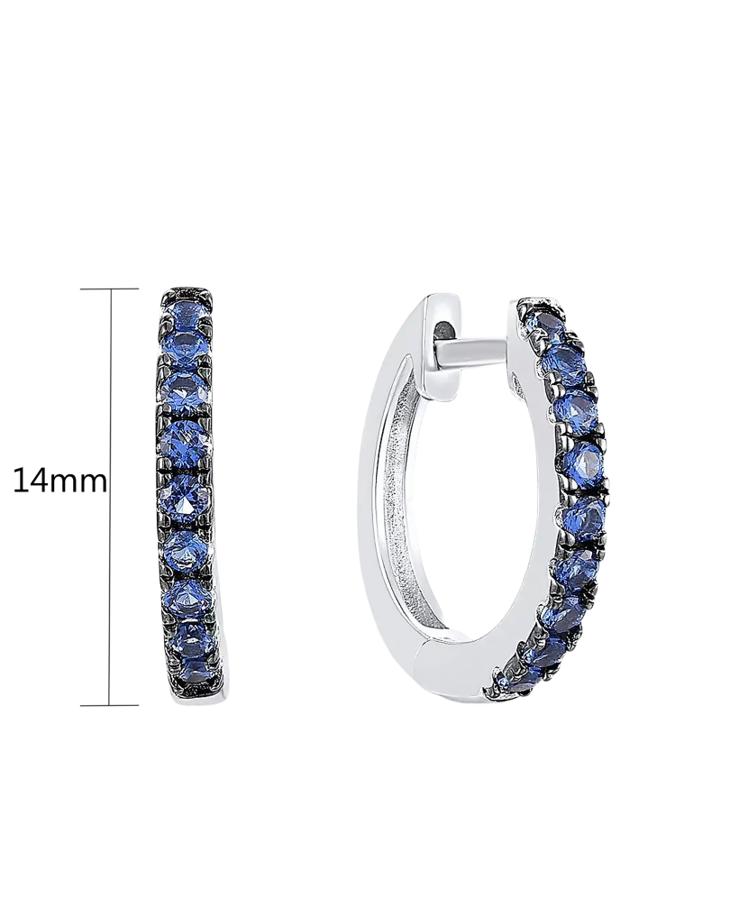 Серьги из серебра с цирконами Серьги из серебра с цирконами