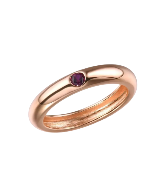 Gilded Sterling Silver ring with zircons