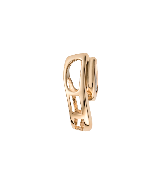 Gold pendant with sapphire and diamonds