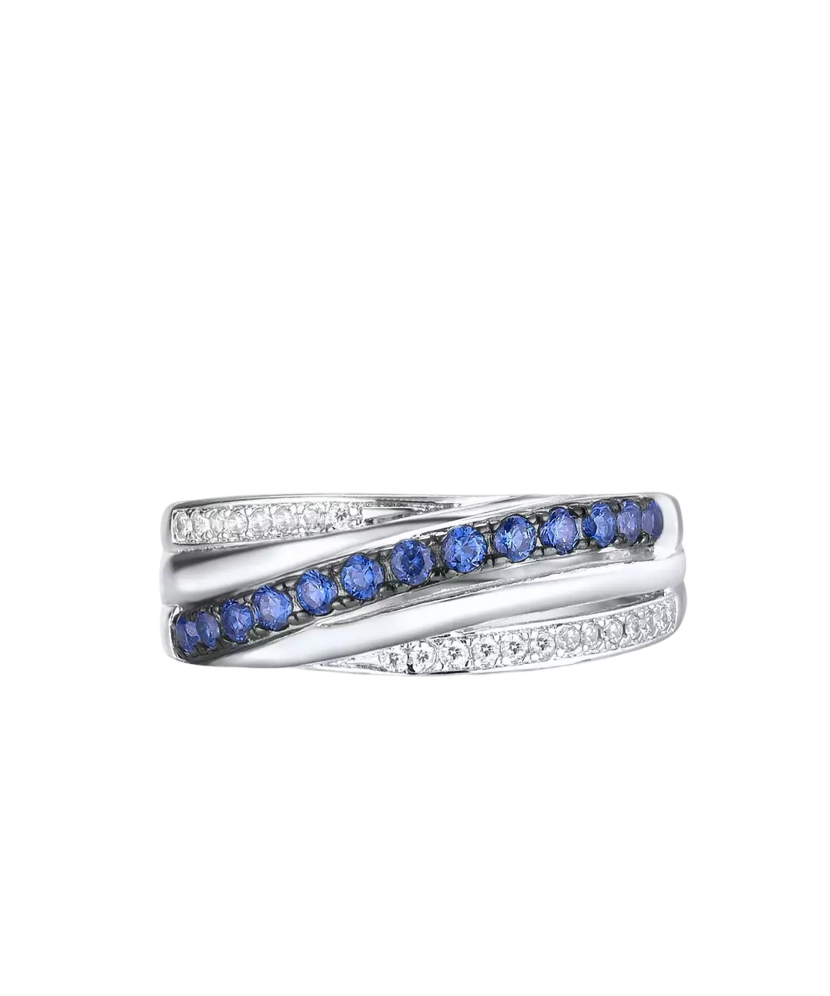 Sterling silver ring with zirconium