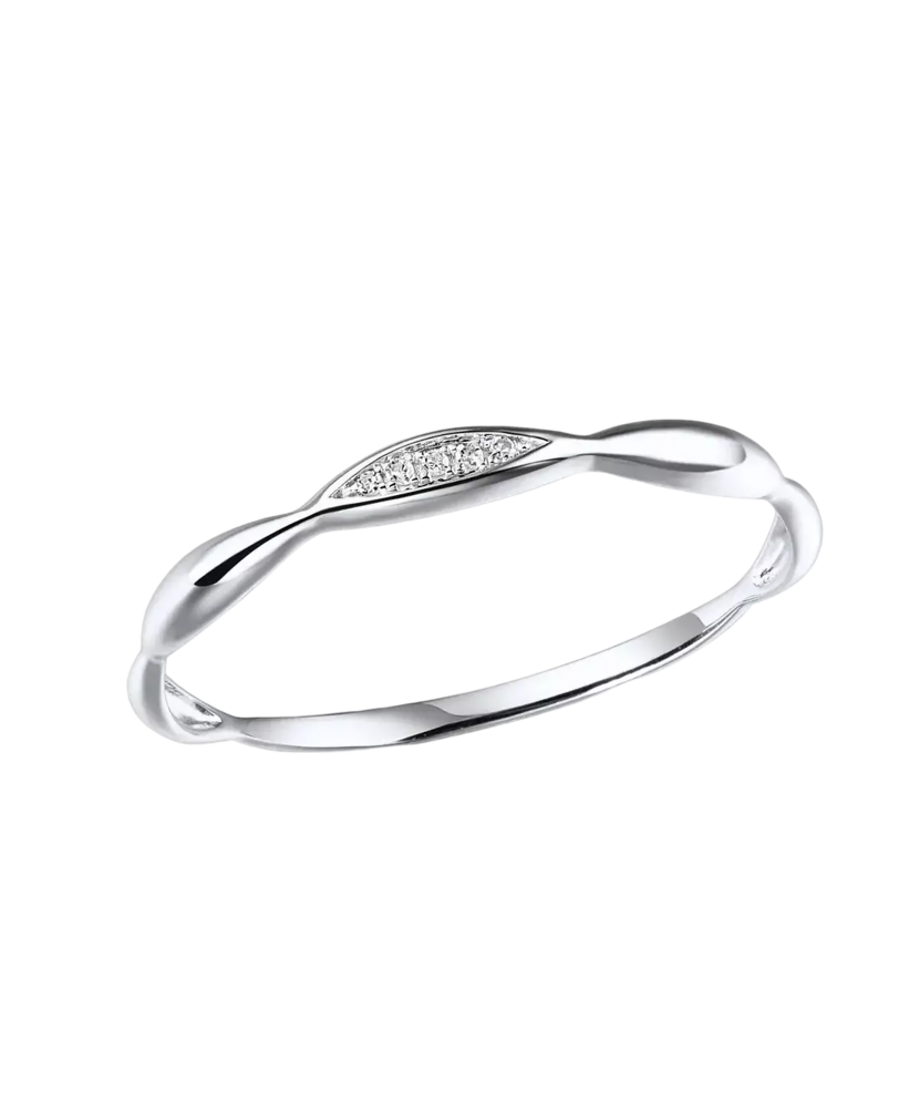 White gold ring with diamonds White gold ring with diamonds