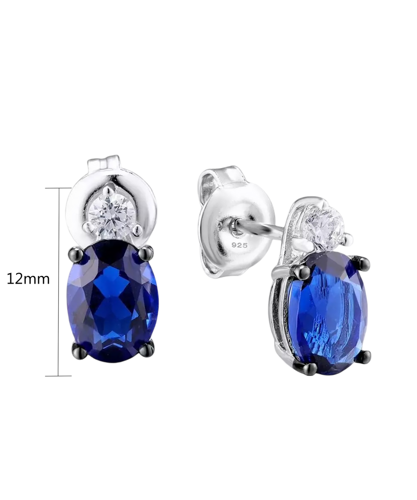 Sterling silver earrings with zircons Sterling silver earrings with zircons