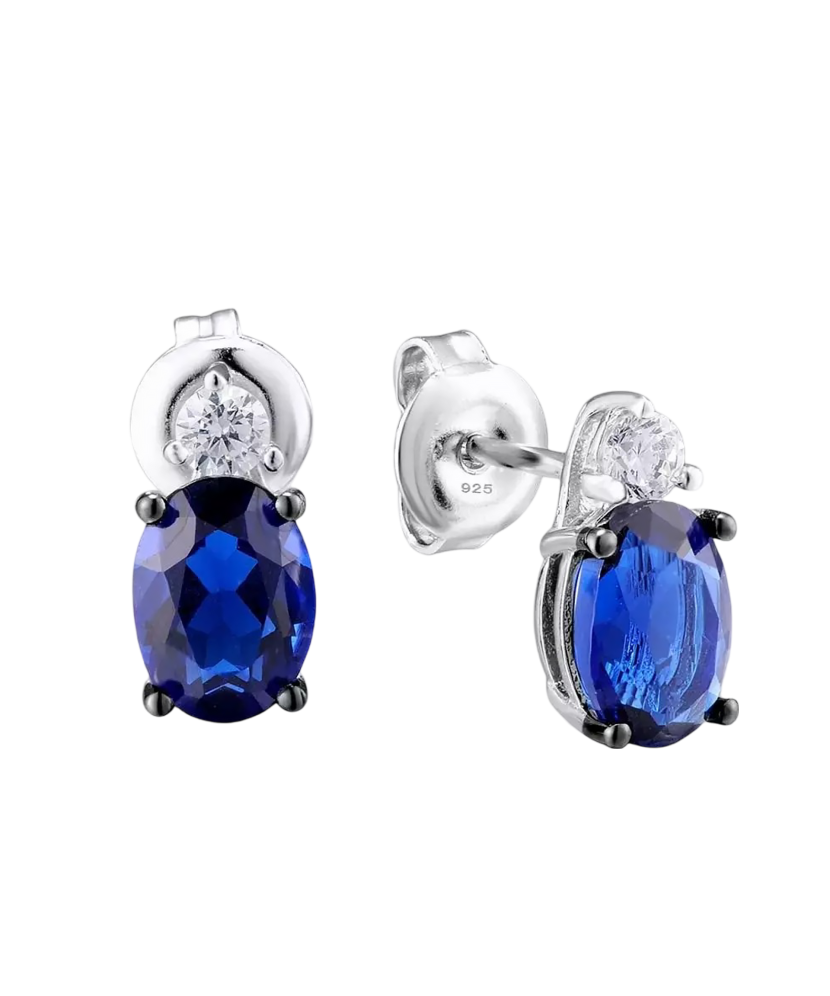 Sterling silver earrings with zircons Sterling silver earrings with zircons