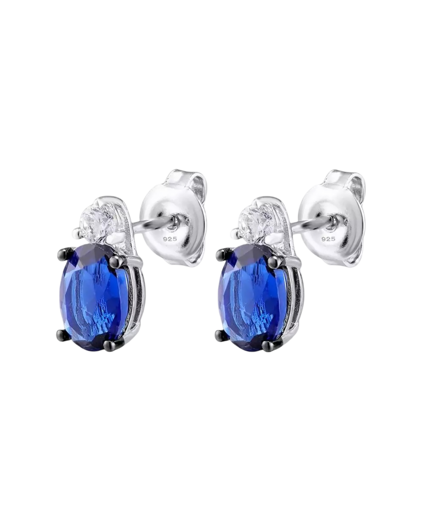 Sterling silver earrings with zircons Sterling silver earrings with zircons
