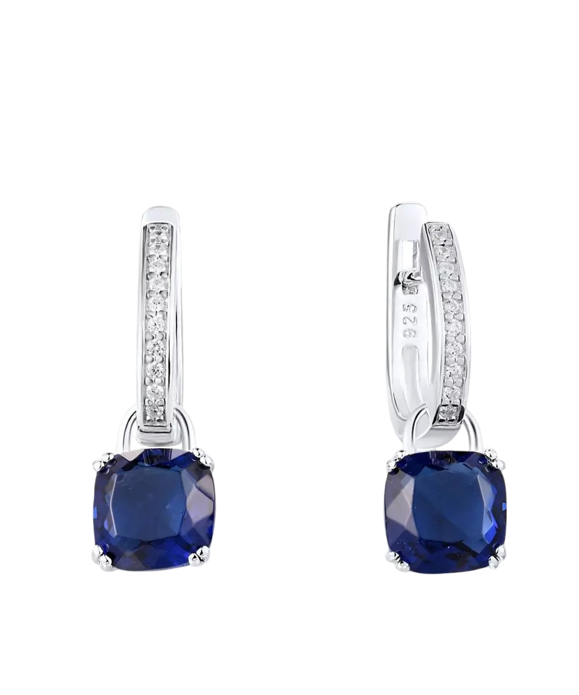 Серьги из серебра с цирконами Серьги из серебра с цирконами