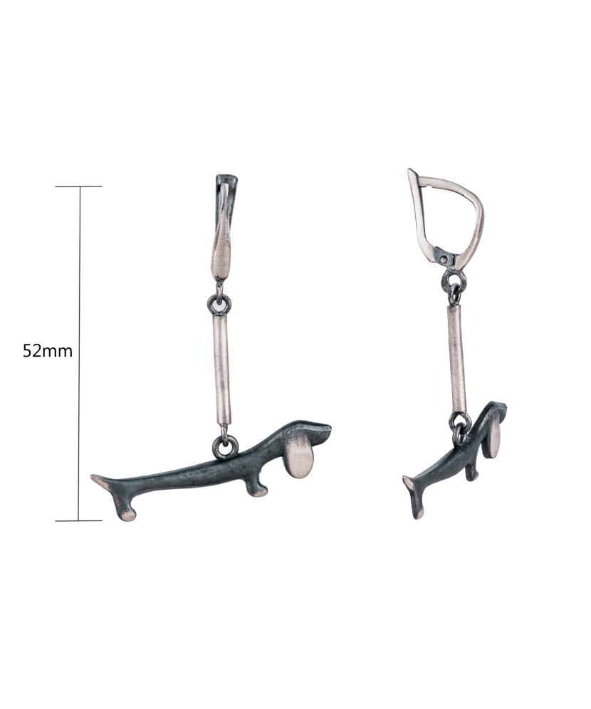 Sterling silver earrings "Dogs" Sterling silver earrings "Dogs"