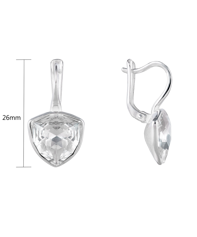 Sterling silver earrings with crystal Sterling silver earrings with crystal