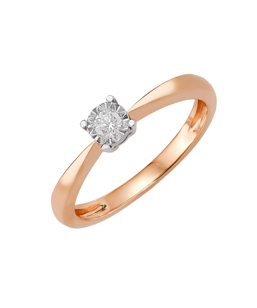 Кольцо из золота с бриллиантом Кольцо из золота с бриллиантом