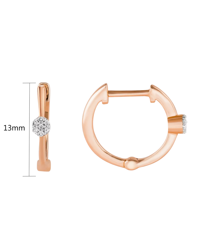 Серьги из золота с бриллиантами