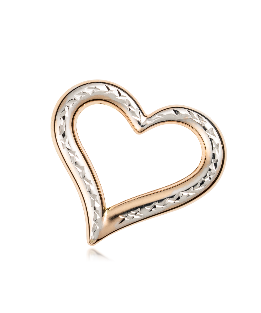 Золотой подвеска "Сердечко"