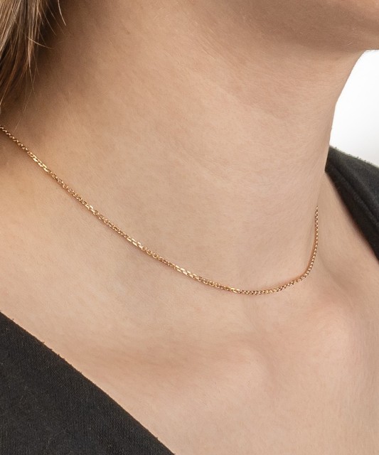 Золотая якорная цепочка "Anchor"