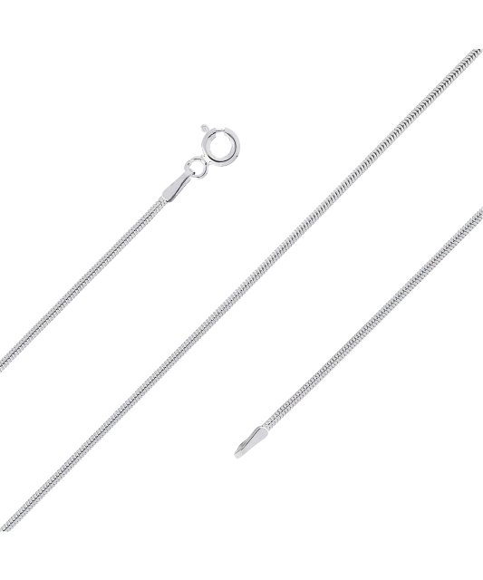 Sterling silver chain "Snake" 1.3mm