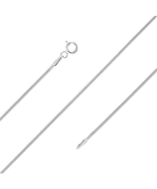 Sterling silver chain "Snake" 1.4mm