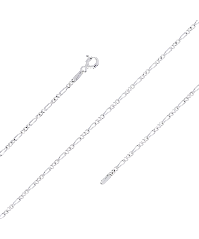 Sterling silver chain "Figaro" 1.2mm