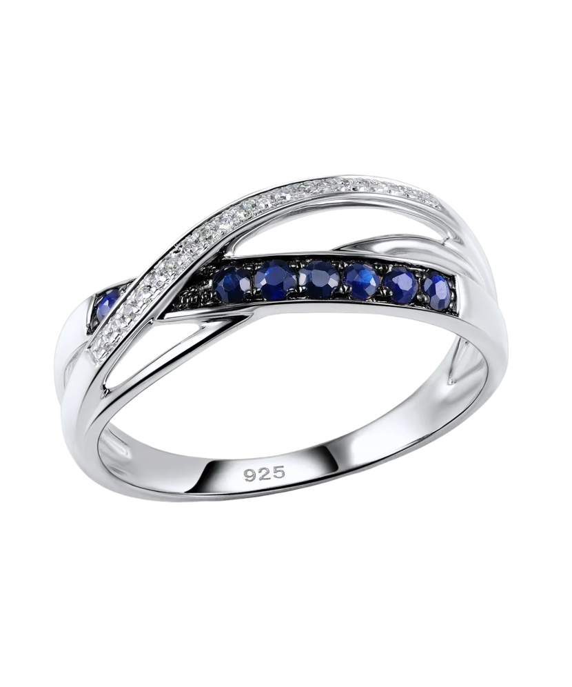 Sterling silver ring with zircons Sterling silver ring with zircons