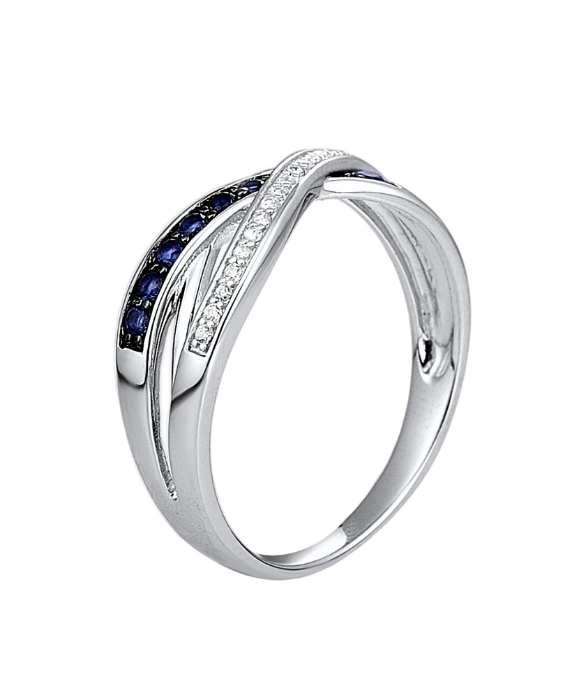 Sterling silver ring with zircons Sterling silver ring with zircons