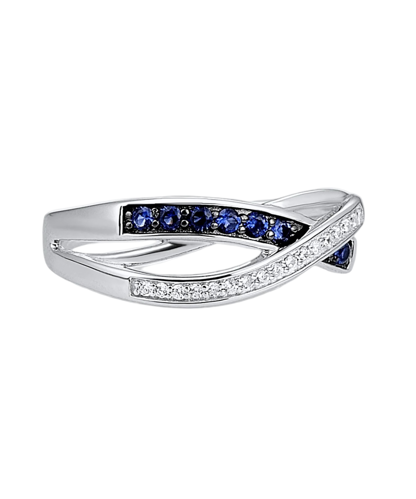 Sterling silver ring with zircons Sterling silver ring with zircons