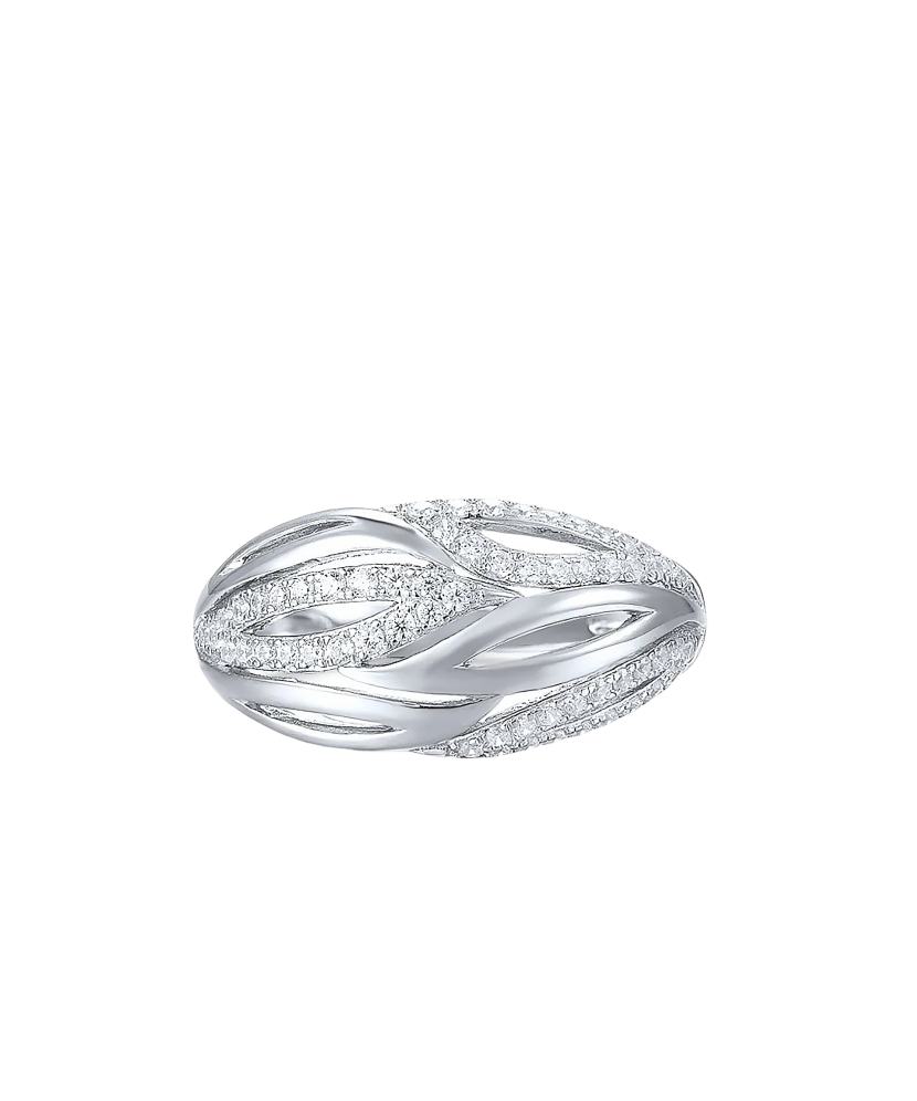 Sterling silver ring with zircons Sterling silver ring with zircons