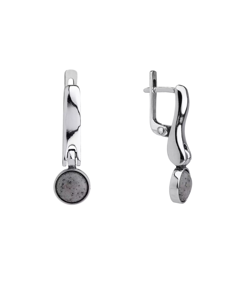 Sterling silver earrings with jasper Sterling silver earrings with jasper