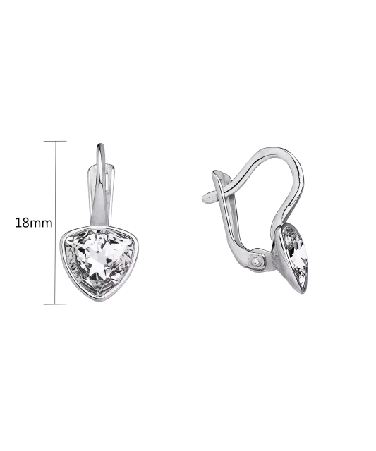 Sterling silver earrings with crystals