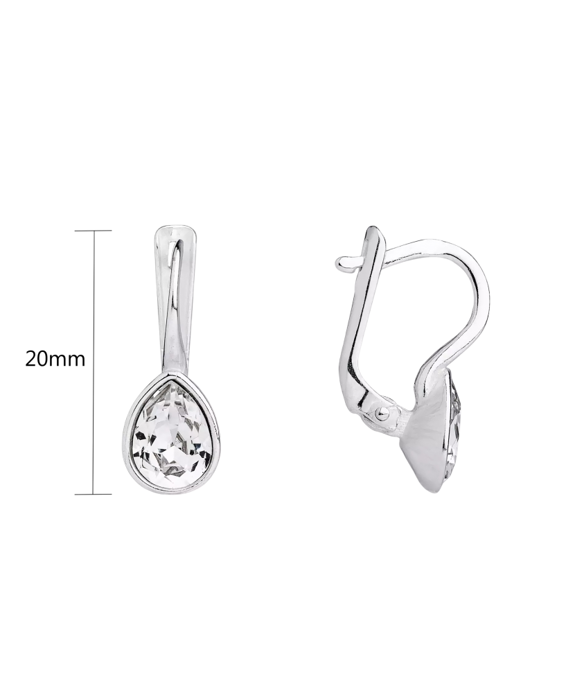 Sterling silver earrings with crystals