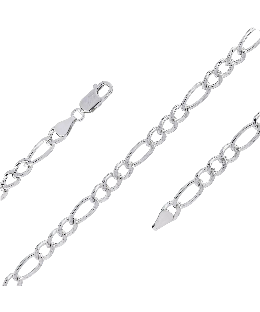 Серебряный браслет "Figaro" Серебряный браслет "Figaro"