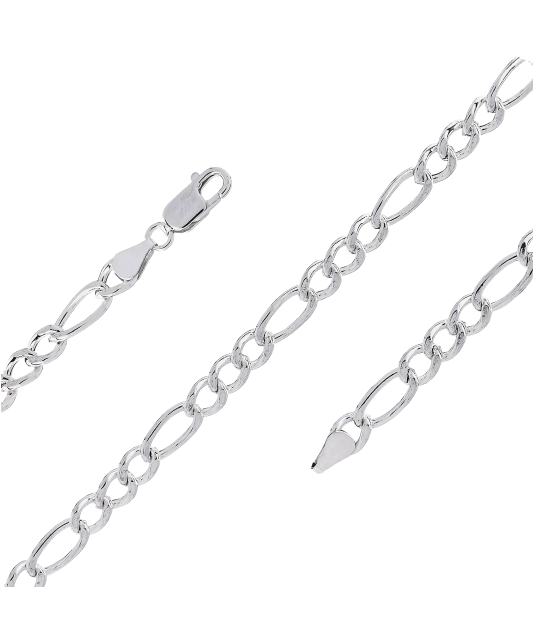 Серебряный браслет "Figaro"