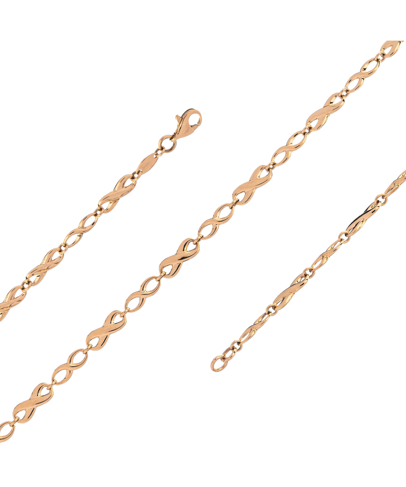 Gold bracelet "infinity" 5.5mm