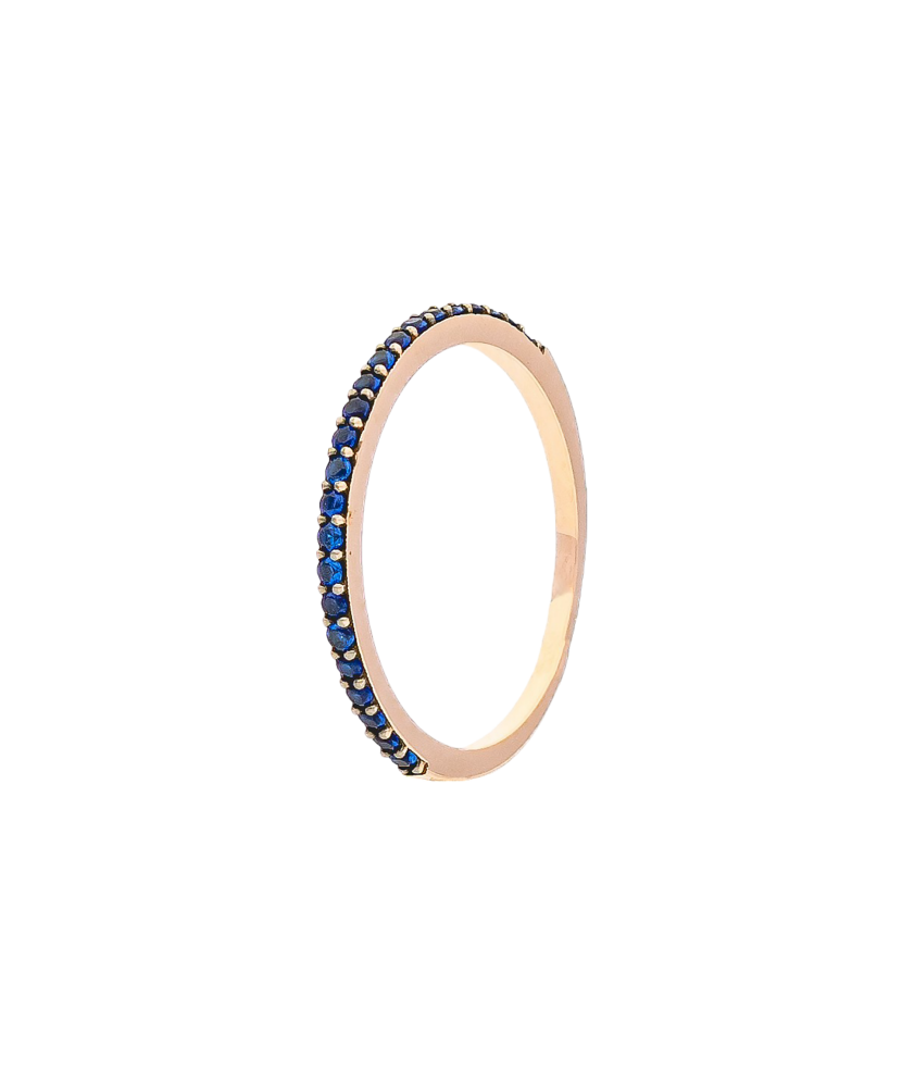 Gold ring with zircons Gold ring with zircons