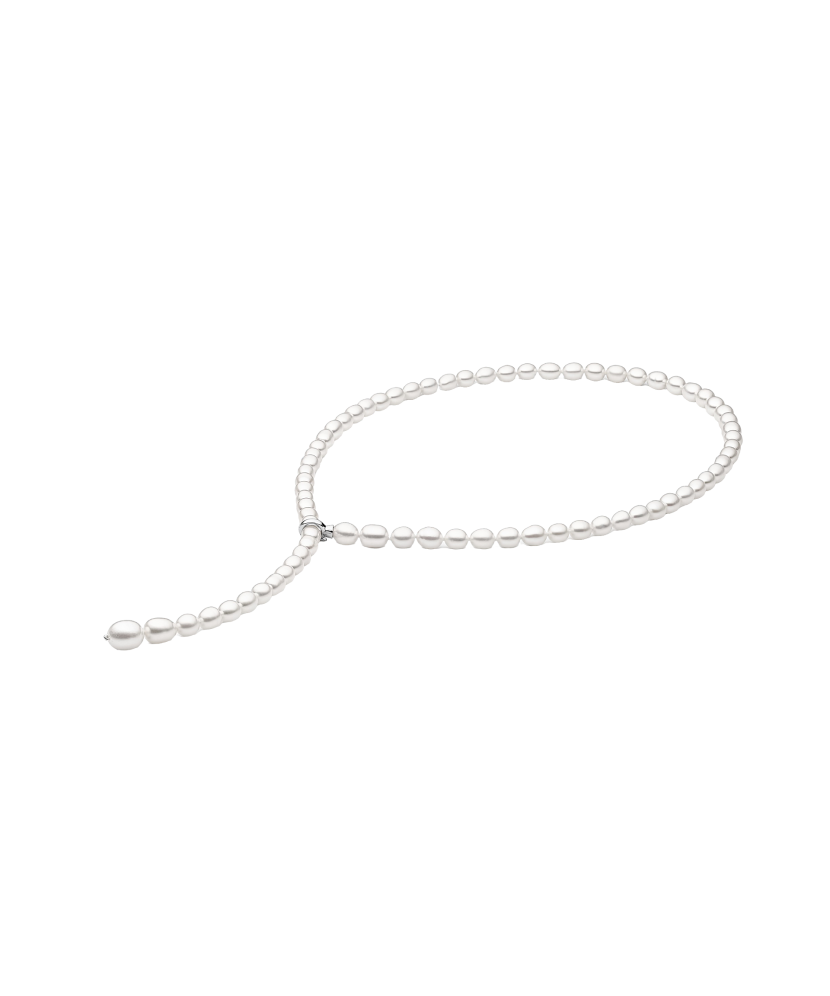 Колье из серебра с жемчугом