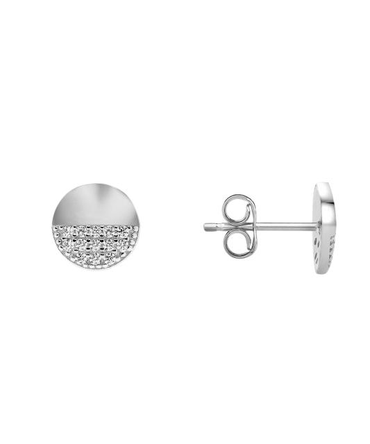 Sterling silver earrings with zircons
